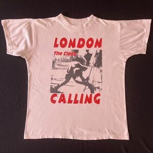 RARE Vintage Tee The Clash London Calling S